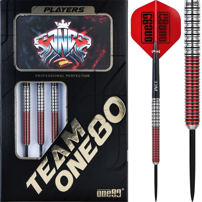One80 Jaime Nuez Cortes Darts – Steel Tip – JNC – Signature Darts – Electric Red 21g