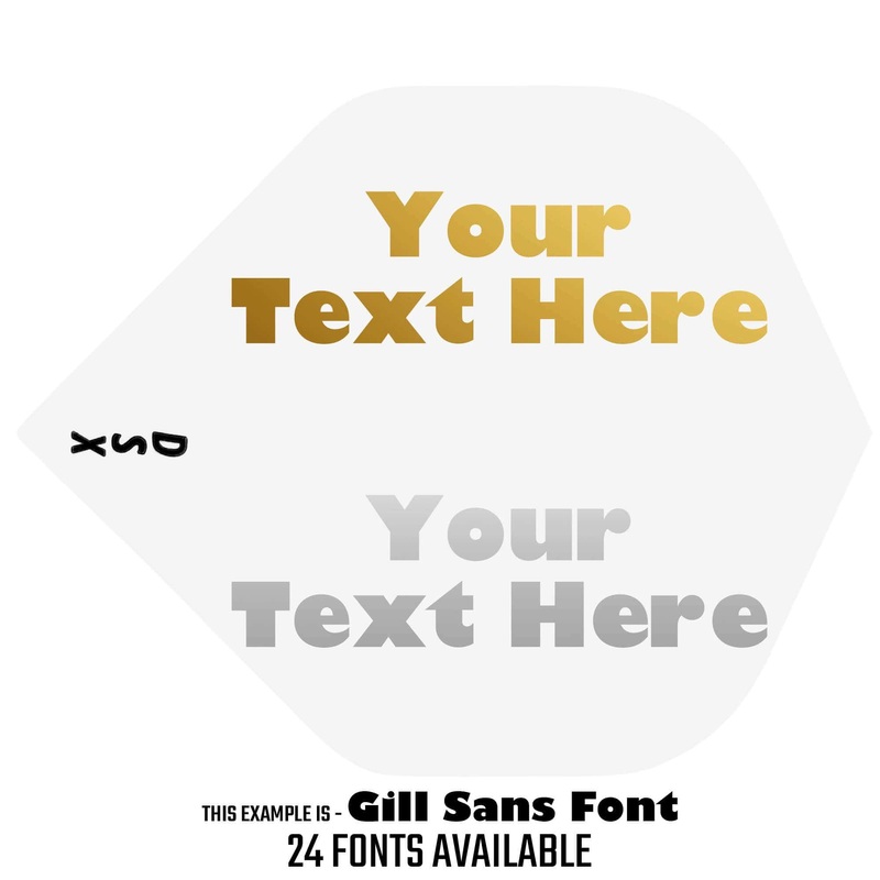 Personalised Flights – Extra Strong – Hot Foil – 5 Sets – Std – White Default Title