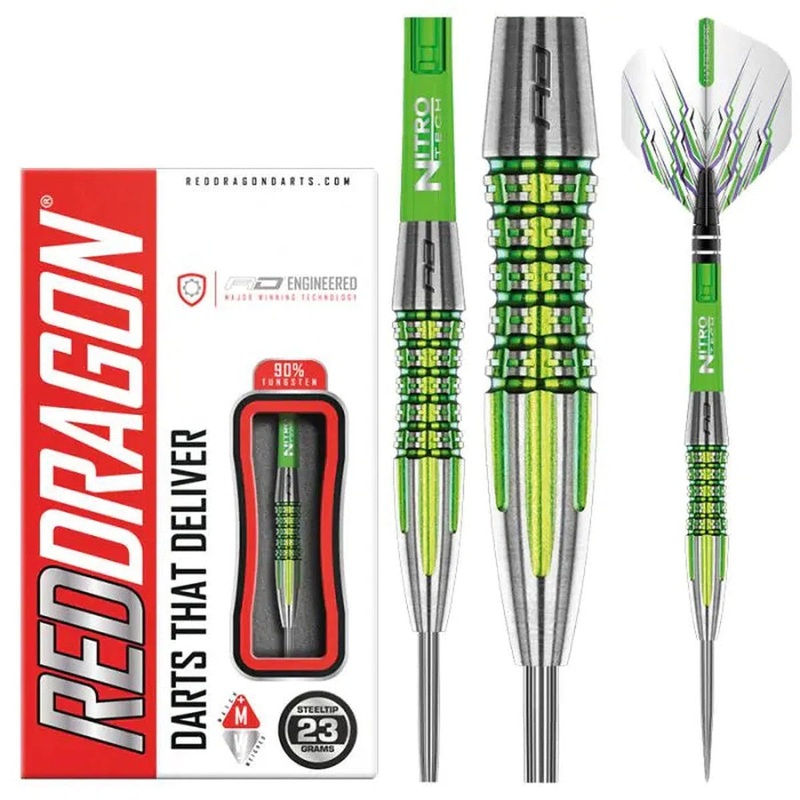 Red Dragon Fusion Plus 90% Tungsten Steel Tip Darts 23 GRAM
