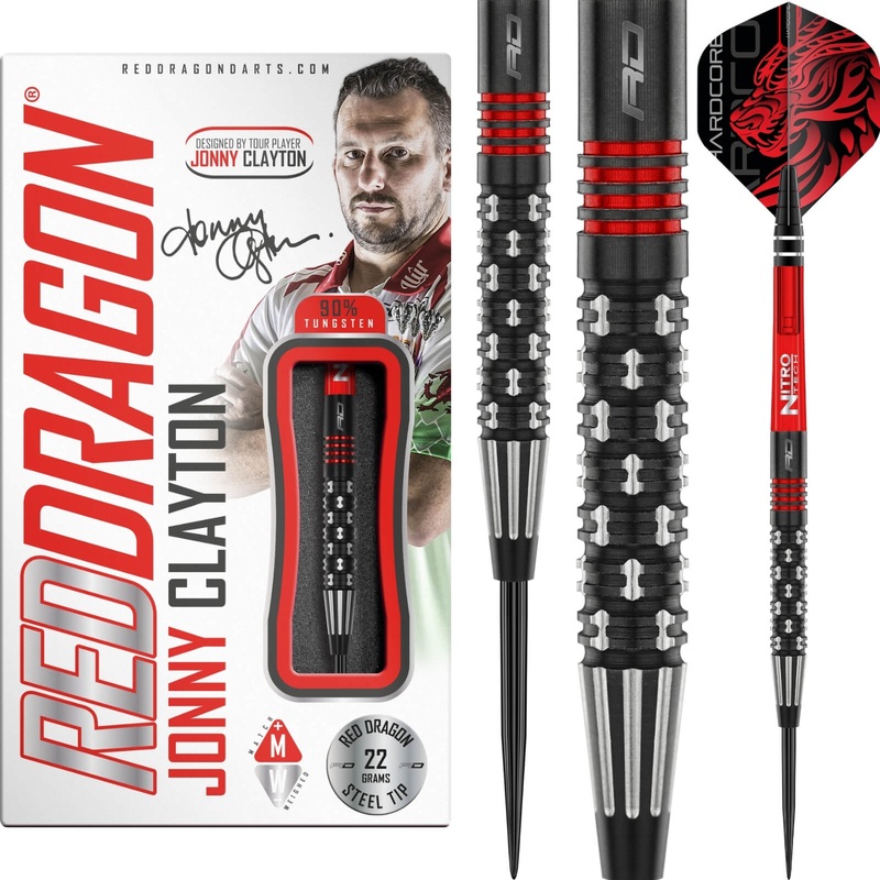 Red Dragon – Jonny Clayton Premier League SE Darts – Steel Tip – 90% Tungsten – 22g 24g 22 grams