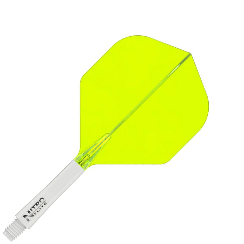 Red Dragon Nitro Flite Integrated Flight and Shaft System – No2 Intermediate White & Yellow White & Yellow Intermediate (28mm in length excluding thread) No. 2