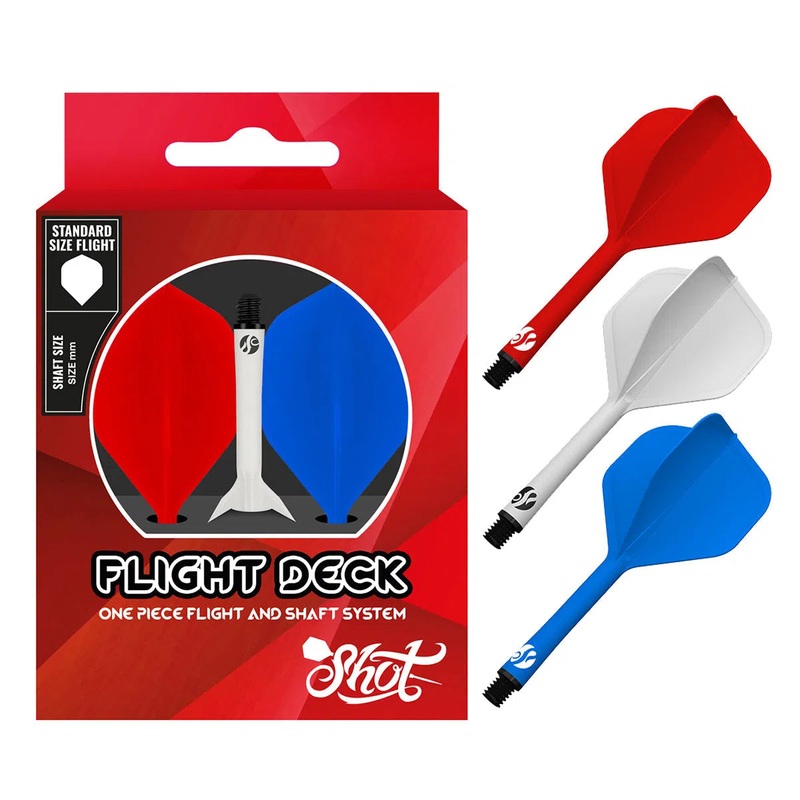 Shot Flight Deck –  Tri-Colour Red White Blue Short