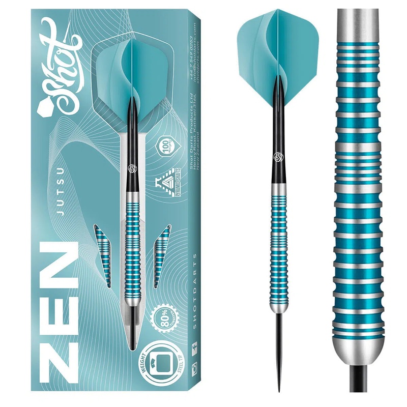 Shot Zen Series Jutsu 2.0 80% Tungsten Steel Tip Darts 23 GRAM