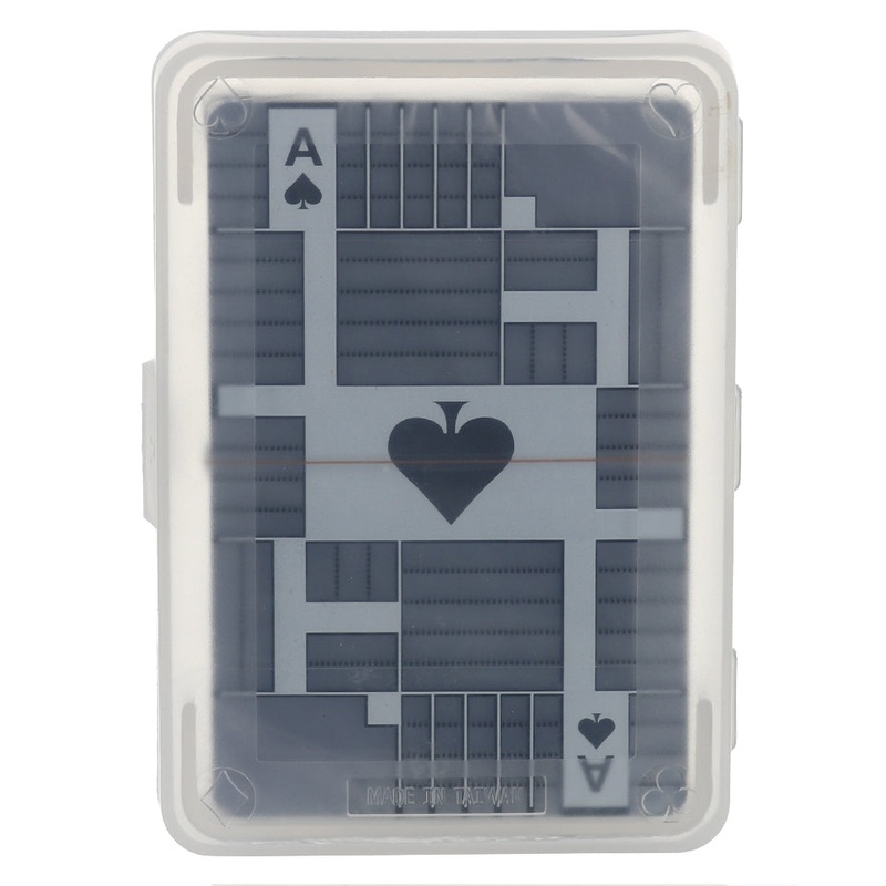 Transparent 100% Plastic Cards – Bridge Size