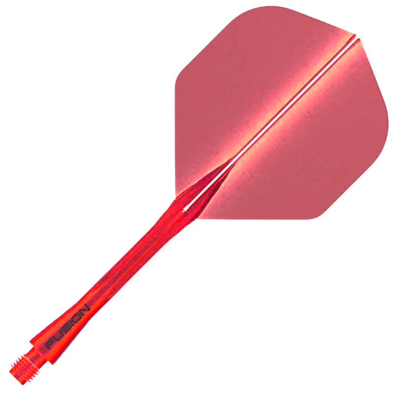 Winmau Fusion Integrated Flight & Shaft System –  No2 Medium Fluoro Orange