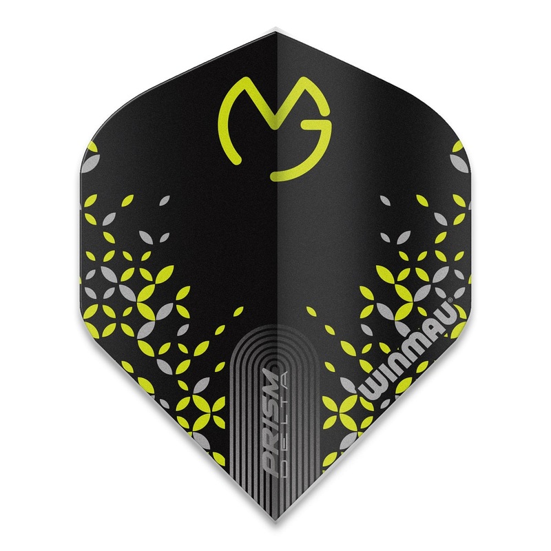 Winmau Prism Delta MVG Standard Dart Flights 100 Micron Black / Green 6915-216 Black / Green