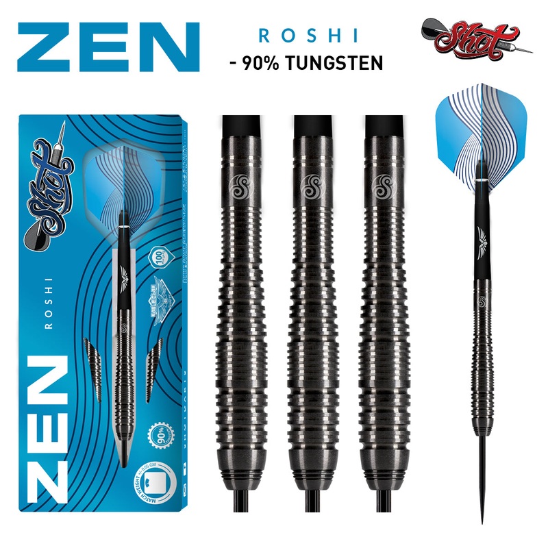 Zen Roshi 90% Tungsten Steel Tip Darts by Shot 23 Gram