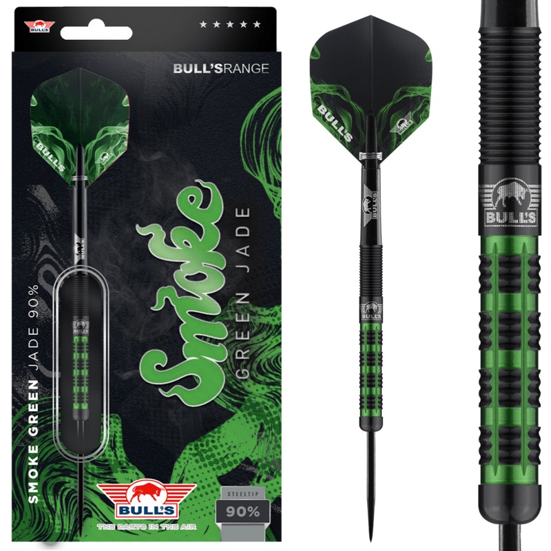 Bull’s NL Smoke Green Jade 90% Tungsten 25 gram Steel Tip Dart Set
