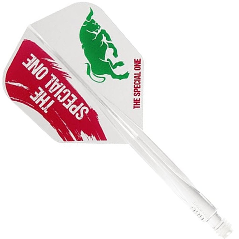 *Condor AXE Dart Flights – Jose De Sousa – Small – The Special One 2 – Clear Short