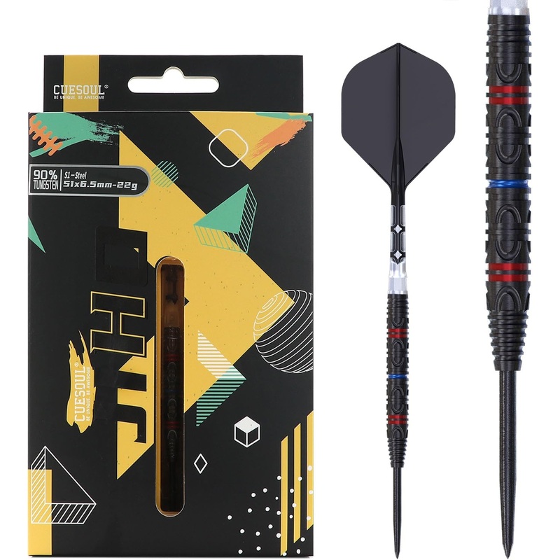 CUESOUL JIHO S1 22 gram 90% Tungsten Steel Tip Dart Set w/ ROST T19 Flight
