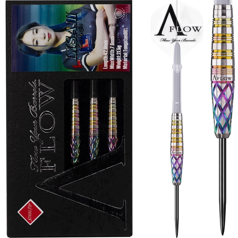 Dynasty Darts – Black Line – Steel Tip – Kim Hyojin – Lisa III – Rainbow – 21g 21g
