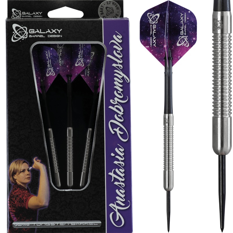*Galaxy Anastasia Dobromoslova Darts – Steel Tip –  Ringed 22g