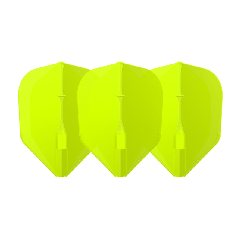 L-Style – EZ L-Flights – Integrated Champagne Ring – L3 Small Standard – Neon Yellow