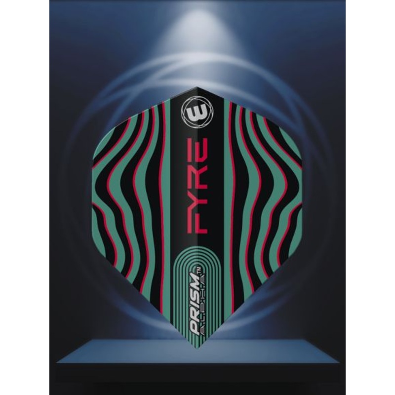 Prism FYRE Alpha Black, Turquoise & Red Extra Thick Standard 100 Micron Poly metronic extra thick
