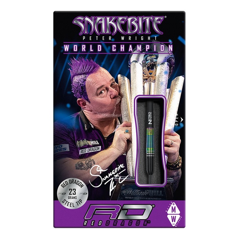Red Dragon Peter Wright World Champion Torpedo SE Steel Tip Darts 23 grams