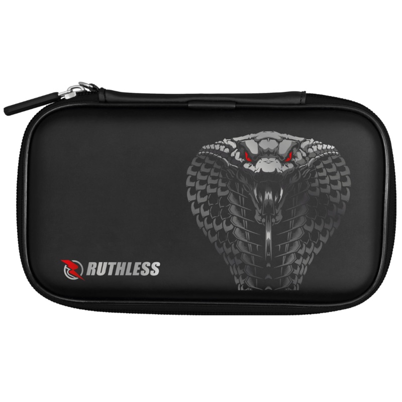 Ruthless Designed EVA Dart Case – Large – Black – Cobra Red