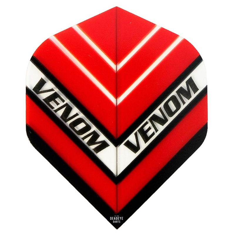 Ruthless Venom HD150 Dart Flights Red No2 Standard