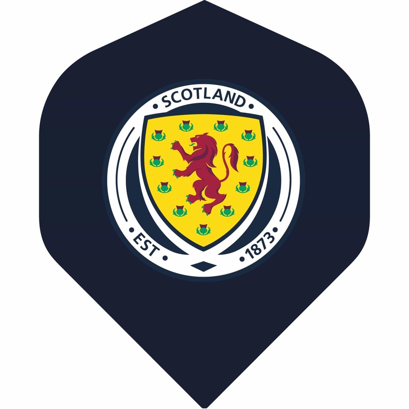 *Scotland Football Dart Flights – Official Licensed – 100 Micron – No2 – Std – F2 – Navy Blue – Logo