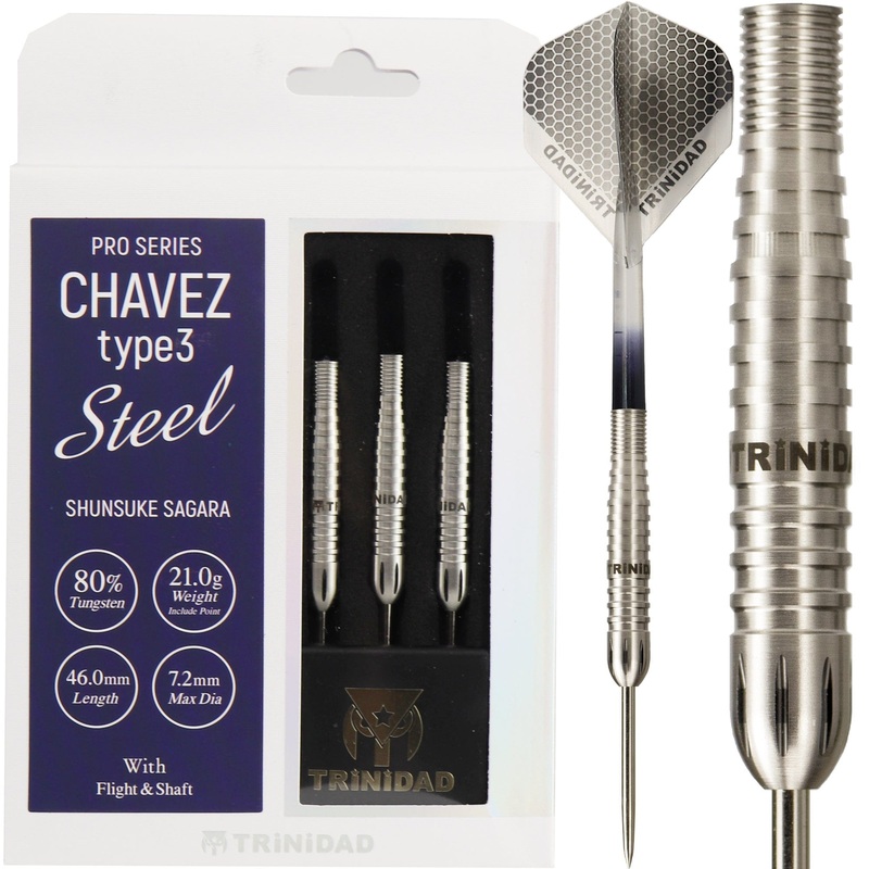 Trinidad Pro Darts – Steel Tip – 80% Tungsten – Chavez 3 – 21g