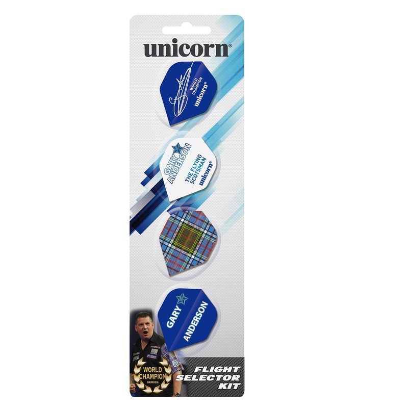 Unicorn Gary Anderson Authentic Flight Selector Kit Dart Flights