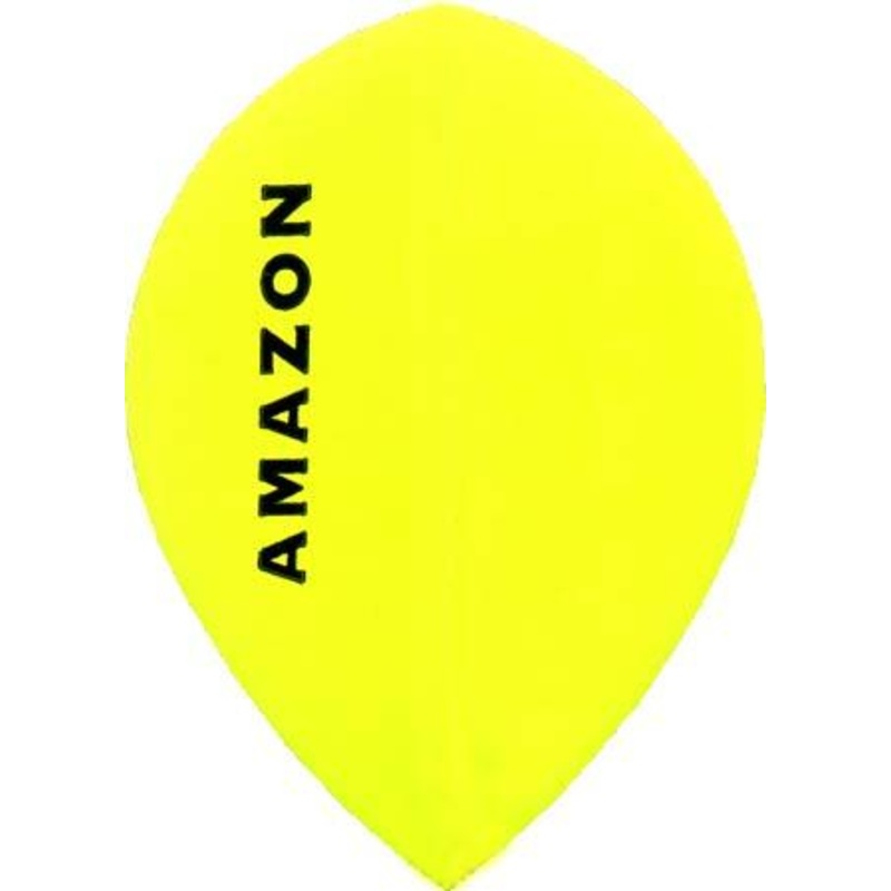 Amazon Yellow Pear 100 Micron Extra Strong Dart Flights Yellow