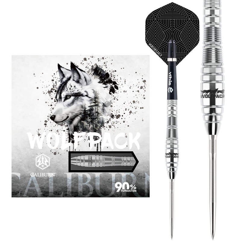 Caliburn Wolfpack Darts – Steel Tip – 90% Tungsten – W2 – 22g