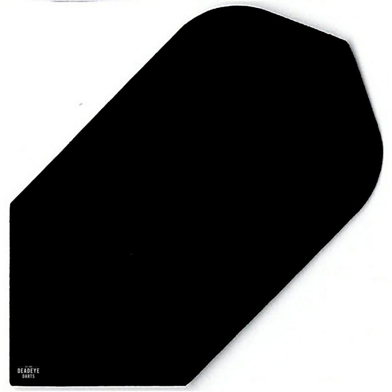 Deadeye Poly Plain Dart Flights Black No2 Standard