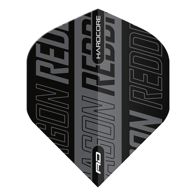 Hardcore XT Black and Grey Red Dragon Standard Dart Flights by Red Dragon