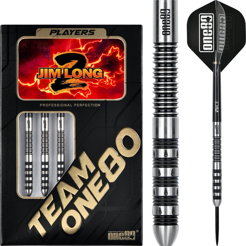 One80 – Jim Long II Darts – Steel Tip – 90% Tungsten – 23g 25g 23 grams