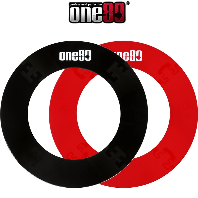 One80 – Knock-Down 4 Piece Dartboard Surround Black