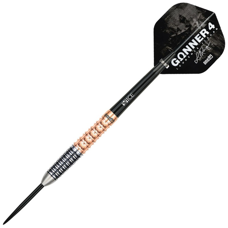 One80 Lourence Ilagan Gunner 4 Steel Tip Darts – 24gm Rose Gold