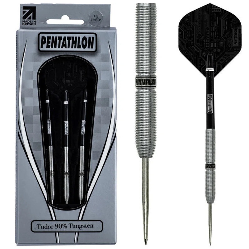 Pentathlon Tudor 90% Tungsten Steel Tip Darts 22 GRAM