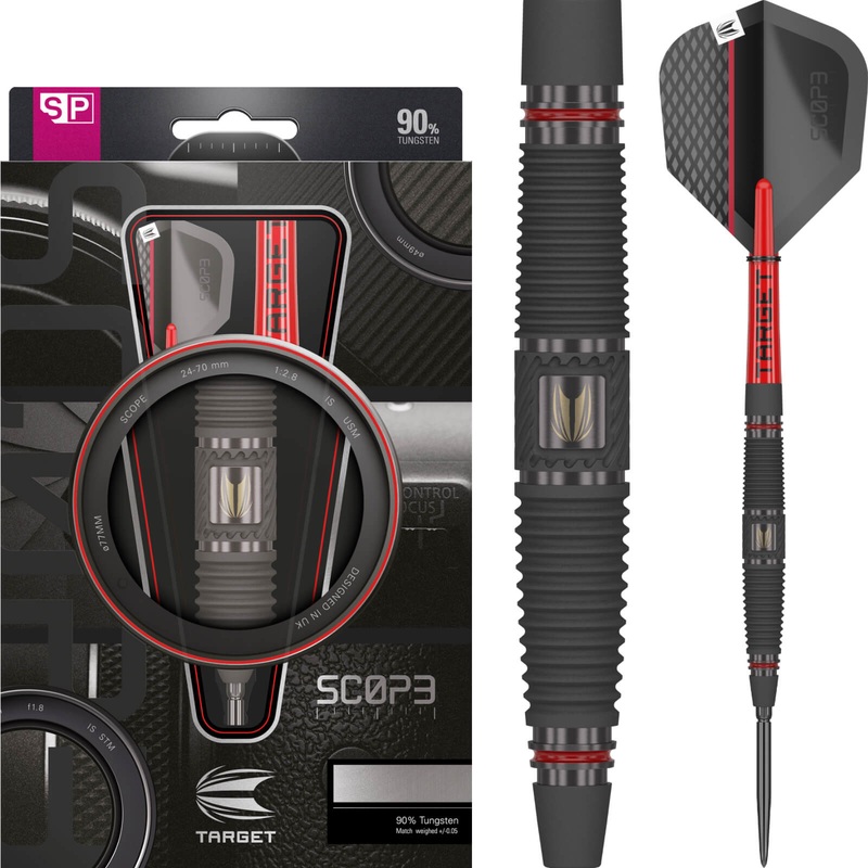 Target – Scope 04 Darts – Swiss Point – Steel Tip – 90% Tungsten – 22g 23g 24g 22 grams