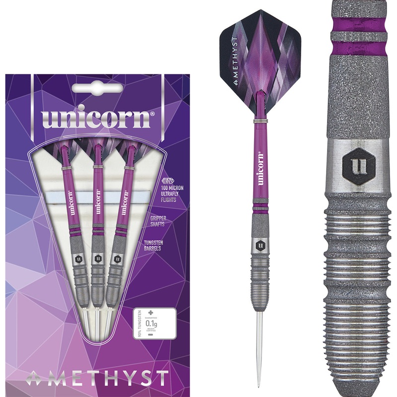 Amethyst 3 90% Tungsten Steel Tip Darts by Unicorn 22 Gram
