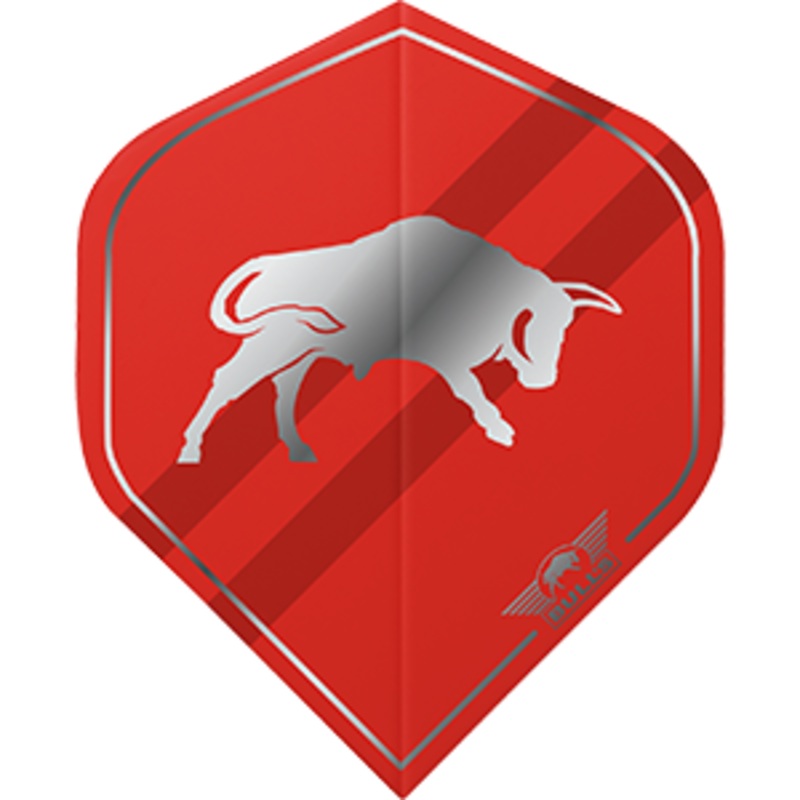Bull’s NL Retro 100 No.2 Flights – Red Standard 100 Micron Nylon