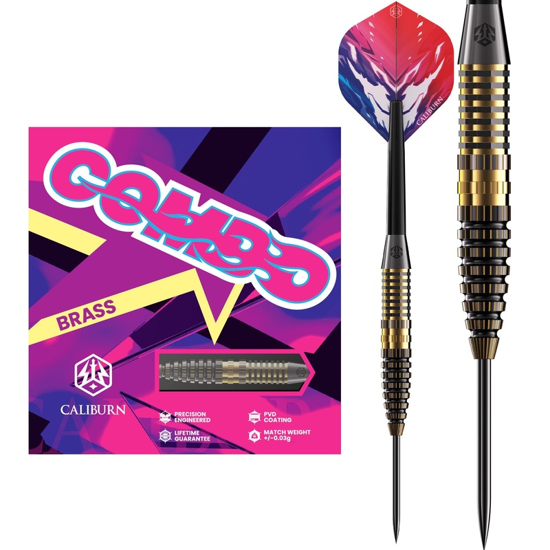 Caliburn Combo Darts – Steel Tip – Brass – C3 – 23g