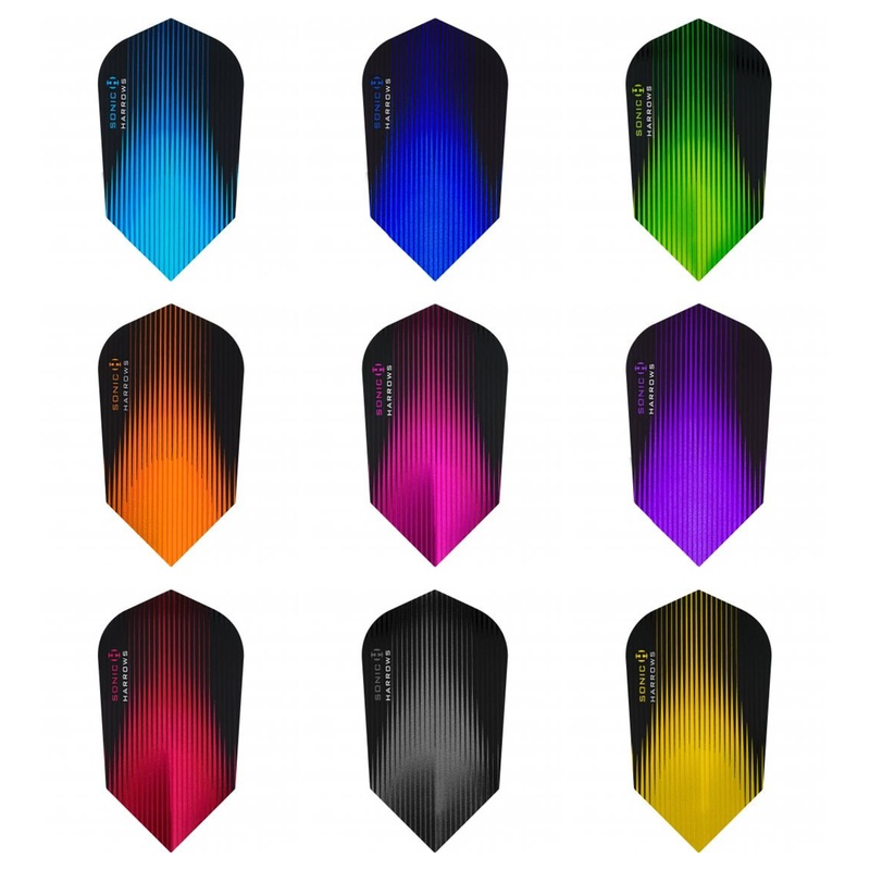 Harrows Sonic Slim Dart Flights – 25 SETS Aqua
