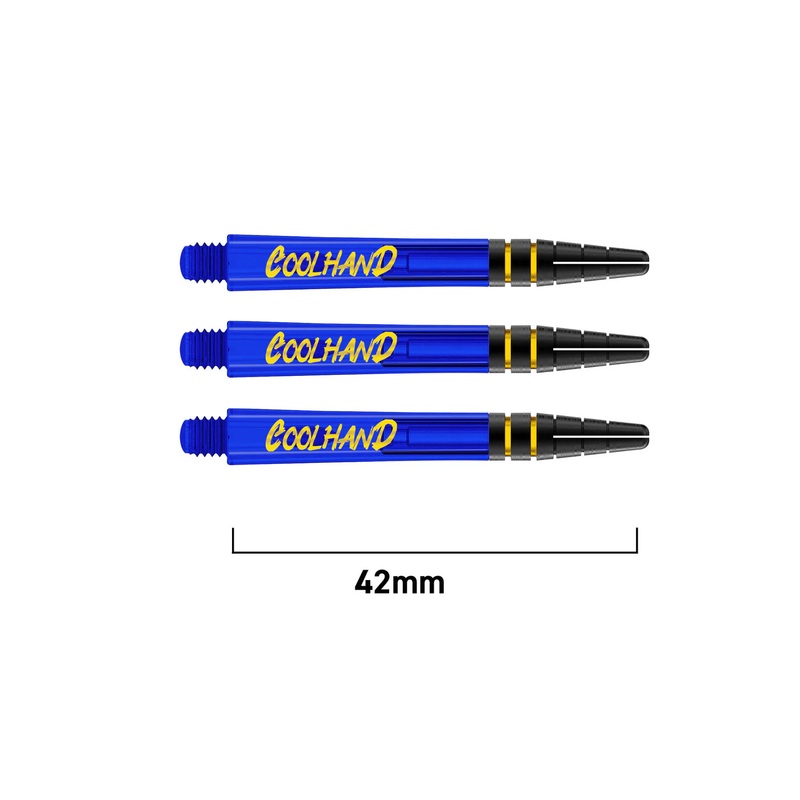 LUKE HUMPHRIES LOGO BLUE NITROTECH MEDIUM Polycarbonate Medium (42mm in length excluding thread) Blue