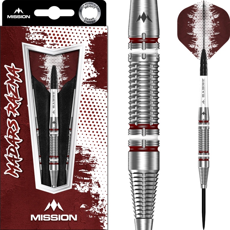 Mission – Madars Razma Darts – Steel Tip – 95% Tungsten – 21g 23g 25g 21 grams