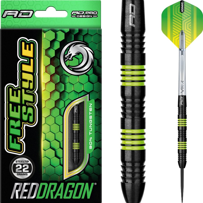 Red Dragon – Freestyle Darts – Steel Tip – 90% Tungsten – 22g 24g 22 grams
