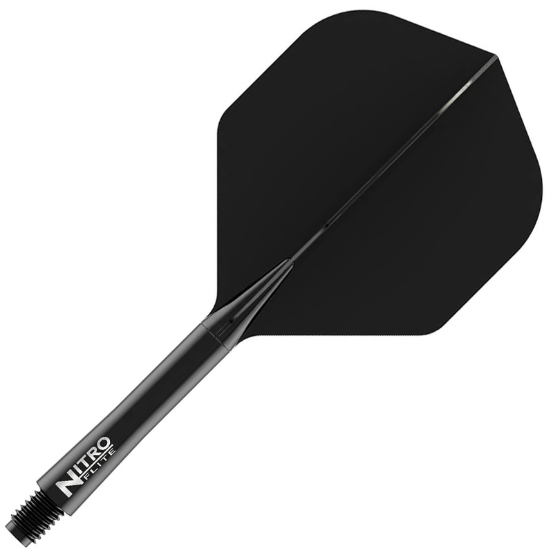 Red Dragon Nitro Flite Integrated Flight and Shaft System – No2 Medium Black & Black