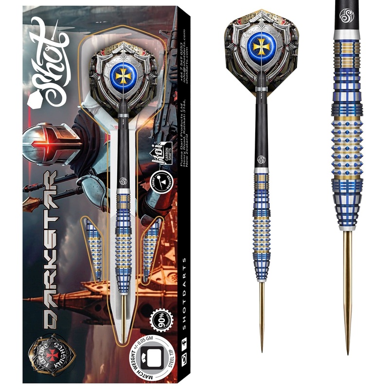 Shot Future Knights Darts – Steel Tip – 90% Tungsten – Darkstar 23g