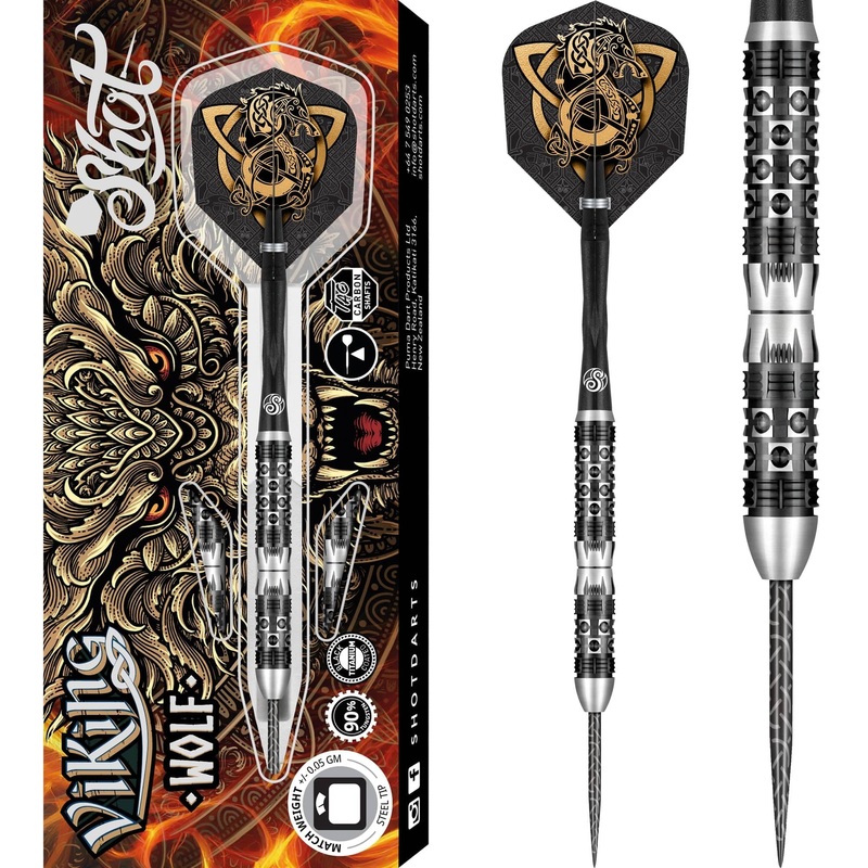 Shot Viking Darts – Steel Tip – 90% Tungsten – Wolf 23g