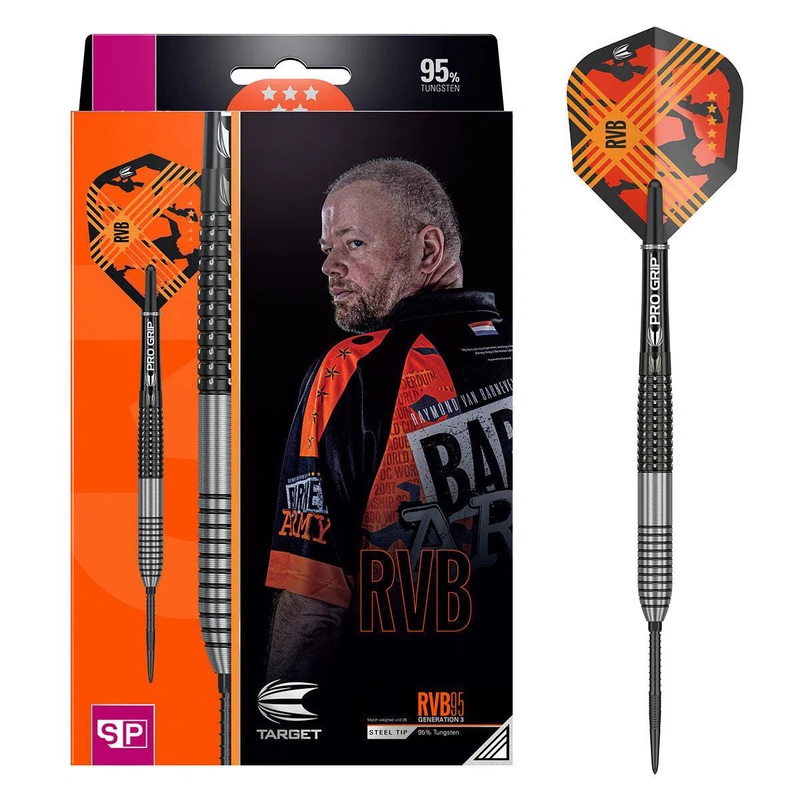 Target Darts Raymond Van Barneveld RVB95 Gen 3 SP 95% Tungsten Steel Tip Darts 21 GRAM
