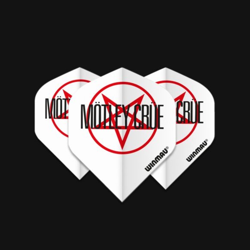 Winmau Rock Legends Motley Crue Logo Standard 100 Micron Poly metronic extra thick