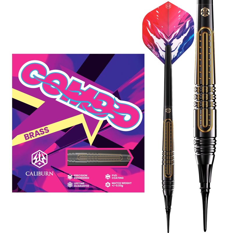 Caliburn Combo Darts – Soft Tip – Brass – C1 – 18g