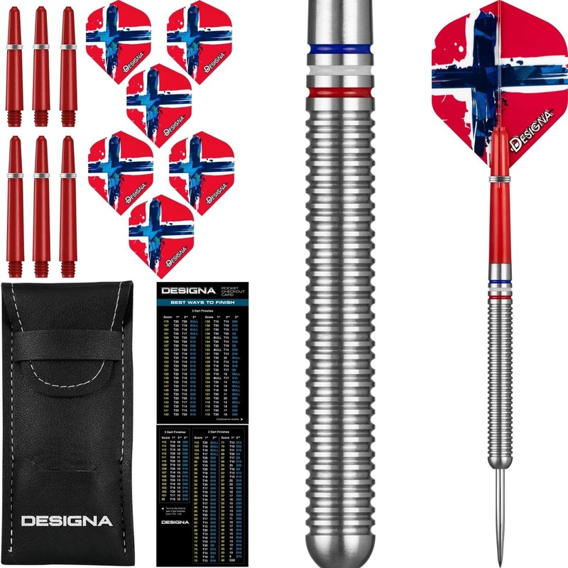 Designa – Patriot-X Darts – Norway – Steel Tip – 90% Tungsten – 22g 24g 22 grams