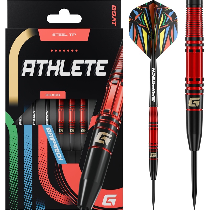 Goat Athlete Darts – Steel Tip – Brass – Red – 11g