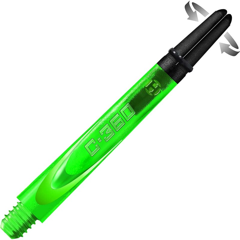 Harrows Carbon 360 Dart Shafts – Medium Green