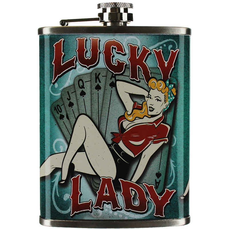Lucky Lady Flask – 3.5″ X 5.5″